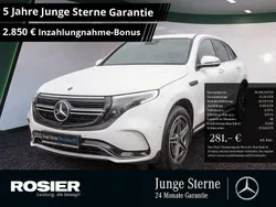 Weiß Gebraucht 2022 Mercedes EQC400 AMG line SUV | 38.490 € (Superpreis)