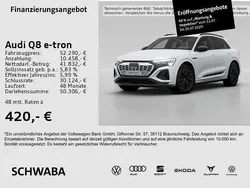 Weiß Gebraucht 2023 Audi Q8 e-tron S-Line SUV | 52.290 € (Fairer Preis)