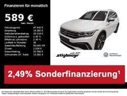 Oryxweiß perlmutteffekt Gebraucht 2024 VW Tiguan Allspace R-line SUV | 47.940 € (Etwas zu teuer)