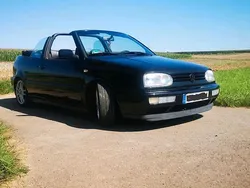 Schwarz Gebraucht 1997 VW Golf Cabriolet Cabrio | 3.300 € (Etwas zu teuer)