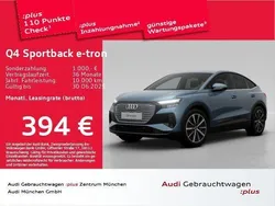 Geysirblau metallic Gebraucht 2024 Audi Q4 Sportback e-tron Ambiente SUV | 44.441 € (Fairer Preis)