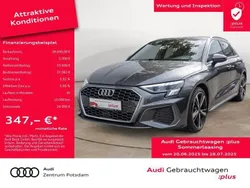 Grau Gebraucht 2024 Audi A3 Sportback S-Line Limousine | 38.690 € (Guter Preis)