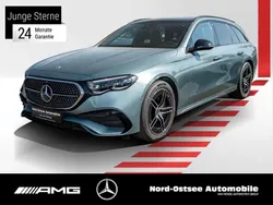 Metalliclack verdesilber Gebraucht 2024 Mercedes E220 AMG Kombi | 53.490 € (Fairer Preis)