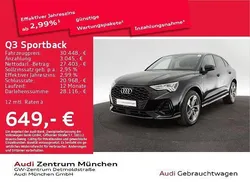 Mythosschwarz metallic Gebraucht 2022 Audi Q3 Sportback S-Line SUV | 30.448 € (Superpreis)