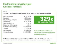 Grau Gebraucht 2024 Skoda Scala Drive Kleinwagen | 26.290 € (Etwas zu teuer)