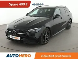 Schwarz Gebraucht 2021 Mercedes C300 AMG line Limousine | 40.890 € (Fairer Preis)