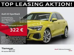 Gelb Gebraucht 2024 Audi A3 Sportback e-tron S-Line Limousine | 33.580 € (Fairer Preis)