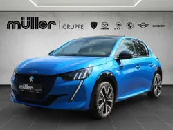Blau Gebraucht 2021 Peugeot e-208 Allure GT-Line Kleinwagen | 15.590 € (Fairer Preis)