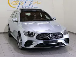 Hightechsilber met. Gebraucht 2021 Mercedes E400 AMG line Kombi | 46.790 € (Fairer Preis)