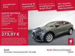 Chronosgrau metallic Gebraucht 2024 Audi Q3 Sportback Basis SUV | 32.890 € (Superpreis)