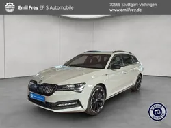 Stahlgrau uni Gebraucht 2022 Skoda Superb SportLine Kombi | 24.890 € (Fairer Preis)