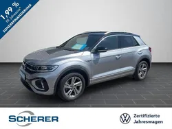 Pyrit silber metallic schwarz (metallic) Gebraucht 2024 VW T-Roc R-line SUV | 30.330 € (Fairer Preis)