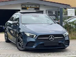 Denimblau metalliclack Gebraucht 2021 Mercedes A220 AMG line Limousine | 28.490 € (Superpreis)
