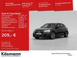 Mythosschwarz metallic Gebraucht 2024 Audi A1 Sportback S-Line Kleinwagen | 27.730 € (Etwas zu teuer)