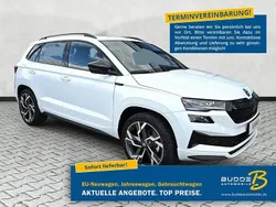Moonwhite metallic Neu 2025 Skoda Karoq SportLine SUV | 41.990 € (Fairer Preis)