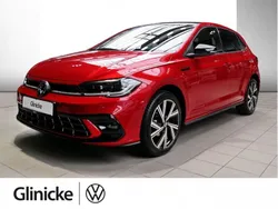 Kings red metallic / schwarz Gebraucht 2024 VW Polo R-line Limousine | 23.470 € (Teuer)