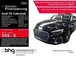 Mythosschwarz metallic/verdeck Gebraucht 2023 Audi S5 Cabriolet Ambiente Cabrio | 52.960 € (Fairer Preis)