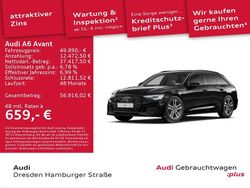 Mythosschwarz metallic Gebraucht 2025 Audi A6 Design Kombi | 49.890 € (Guter Preis)