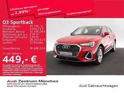 Tangorot metallic Gebraucht 2023 Audi Q3 Sportback S-Line SUV | 35.796 € (Superpreis)