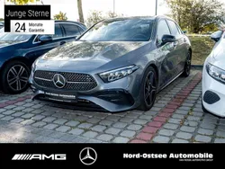 Metalliclack mountaingrau Gebraucht 2024 Mercedes A200 AMG Limousine | 30.190 € (Guter Preis)