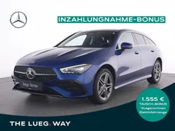 Blau metalliclack spektralblau Gebraucht 2024 Mercedes CLA250e Shooting Brake AMG Kombi | 35.835 € (Guter Preis)