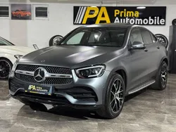 Grau Gebraucht 2020 Mercedes GLC400d AMG line Coupé | 43.999 € (Teuer)