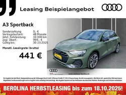 Grün Neu 2025 Audi A3 Sportback S-Line Limousine | 37.888 € (Fairer Preis)