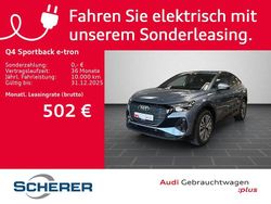 Geysirblau metallic (metallic) Gebraucht 2025 Audi Q4 Sportback e-tron Ambiente SUV | 45.490 €