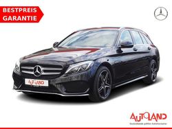 Schwarz Gebraucht 2017 Mercedes C200 AMG line Kombi | 27.490 € (Teuer)