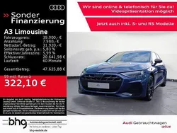 Blau Gebraucht 2025 Audi A3 S-Line Limousine | 37.900 € (Guter Preis)