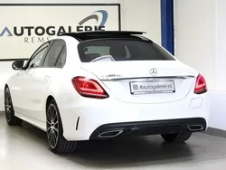 Weiß Gebraucht 2019 Mercedes C300e AMG line Limousine | 33.990 € (Teuer)