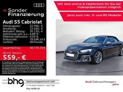 Mythosschwarz metallic/verdeck Gebraucht 2023 Audi S5 Cabriolet Ambiente Cabrio | 52.960 € (Fairer Preis)