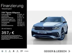0q pure white Gebraucht 2024 VW Tiguan Allspace R-line SUV | 42.485 € (Fairer Preis)
