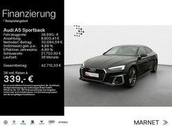 Schwarz Gebraucht 2022 Audi A5 Sportback S-Line Kleinwagen | 38.890 € (Fairer Preis)