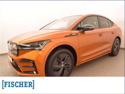 Phoenix orange metallic met. phoenix orange metallic met. Gebraucht 2023 Skoda Enyaq iV Suite SUV | 43.870 € (Etwas zu teuer)