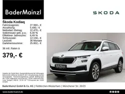 Moonweiß perleffekt/moonweiss metallic met. Gebraucht 2021 Skoda Kodiaq Ambition SUV | 28.130 € (Fairer Preis)