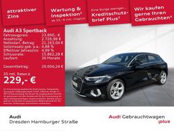 Schwarz Gebraucht 2022 Audi A3 Sportback Advanced Plus Limousine | 23.890 € (Fairer Preis)