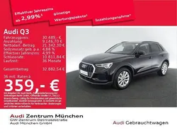 Mythosschwarz metallic Gebraucht 2022 Audi Q3 S-Line SUV | 30.489 € (Guter Preis)