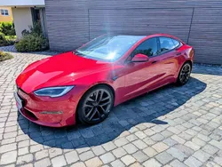 Rot Gebraucht 2022 Tesla Model S Plaid Limousine | 73.999 € (Fairer Preis)