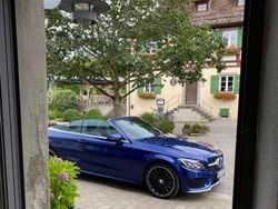 Blau Gebraucht 2017 Mercedes C220 AMG line Cabrio | 26.750 € (Etwas zu teuer)