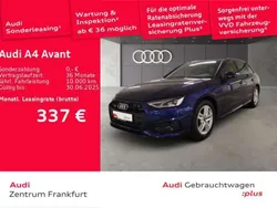 Navarrablau metallic/navarrabl Gebraucht 2024 Audi A4 Advanced Kombi | 39.380 € (Etwas zu teuer)