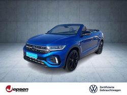 Ravennablau metallic/schwarz Gebraucht 2023 VW T-Roc Cabriolet R-line Cabrio | 32.970 € (Fairer Preis)