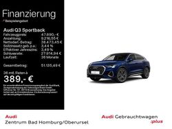 Navarrablau metallic Gebraucht 2024 Audi Q3 S-Line SUV | 47.690 € (Guter Preis)