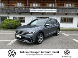 Platinum grey (grau) Gebraucht 2022 VW Tiguan Allspace R-line SUV | 43.900 € (Etwas zu teuer)
