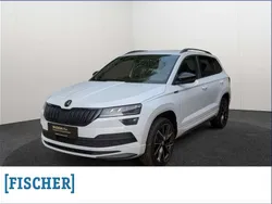 Weiß Gebraucht 2021 Skoda Karoq SportLine SUV | 19.970 € (Guter Preis)