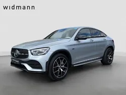 Metalliclack hightechsilber Gebraucht 2021 Mercedes GLC300e AMG Coupé | 54.850 € (Teuer)