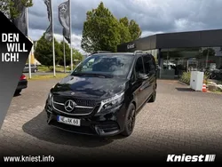 Obsidianschwarz metallic Gebraucht 2023 Mercedes V300 AMG line Van / Kleinbus | 61.900 € (Superpreis)