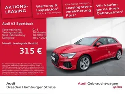 Rot Gebraucht 2024 Audi A3 Sportback S-Line Limousine | 33.785 € (Superpreis)