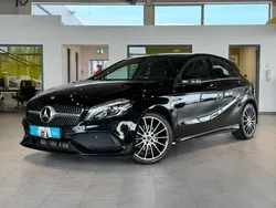 Schwarz Gebraucht 2018 Mercedes A180 AMG line Limousine | 16.995 € (Guter Preis)