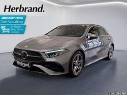 Metalliclack mountaingrau Gebraucht 2025 Mercedes A200 AMG Limousine | 33.440 € (Fairer Preis)